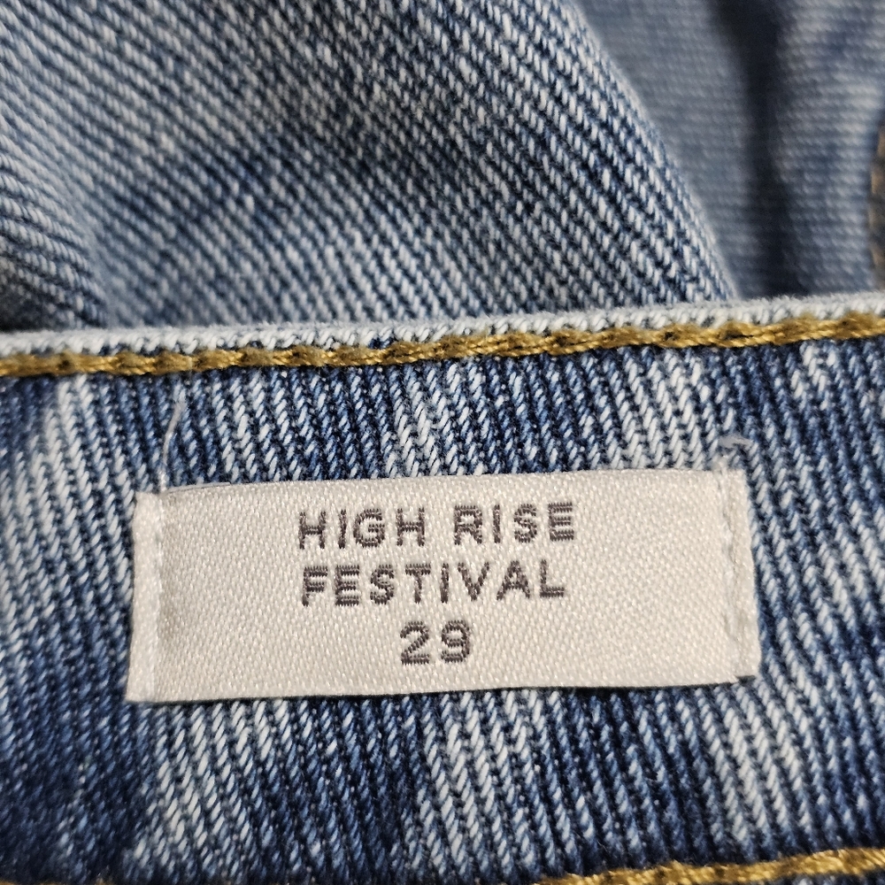 Pacsun Highrise Festival Jean Shorts Button Fly Womens Size 29 - Picture 5 of 12